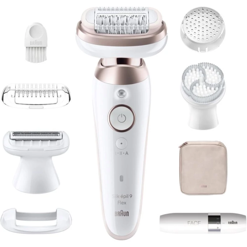 Braun Silk-épil 9 Flex 9-360 3D epilátor - Fehér/Arany (SES9360)