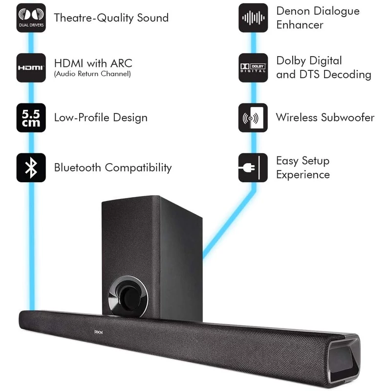 Denon DHT-S316 2.1 Soundbar rendszer