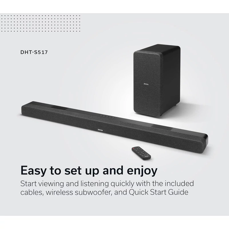 Denon DHT-S517 Dolby Atmos Soundbar rendszer