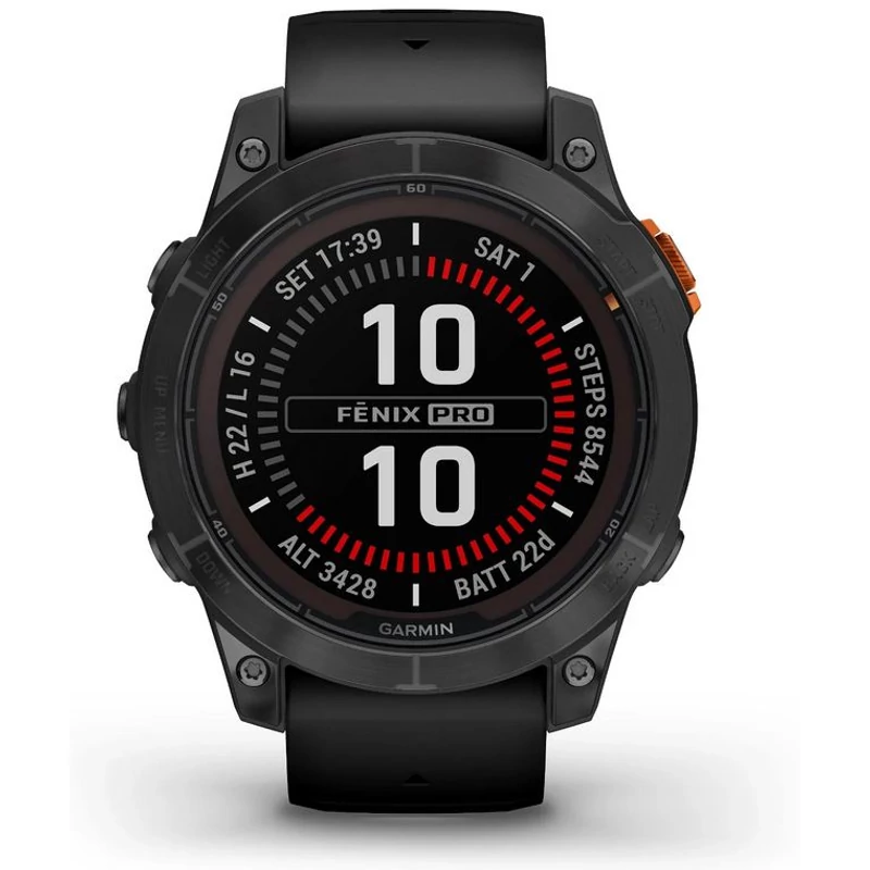 Garmin Fenix 7X Pro Solar okosóra - Szürke/Fekete (010-02778-01)