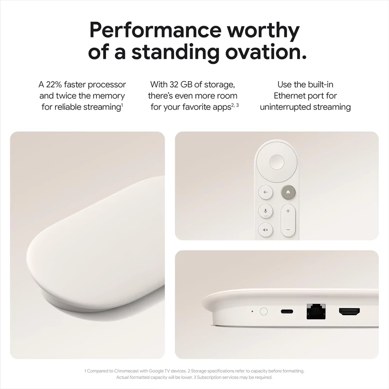 Google TV Streamer 4K - Porcelán (GA05662)