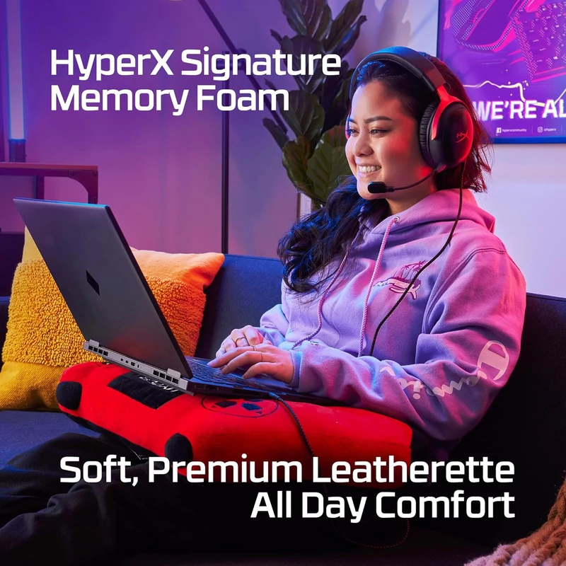 HyperX Cloud III vezetékes gaming headset - Fekete/Piros (727A9AA)