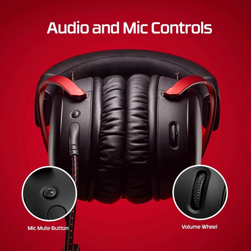 HyperX Cloud III vezetékes gaming headset - Fekete/Piros (727A9AA)