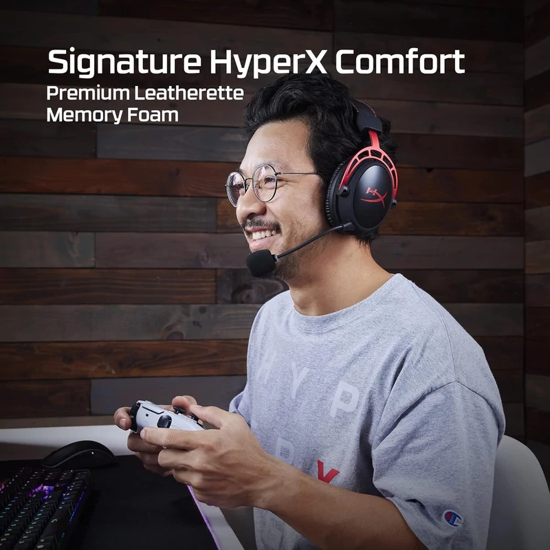 Hyperx Cloud Alpha Wireless Gaming Headset - Fekete/Piros (4P5D4AA)