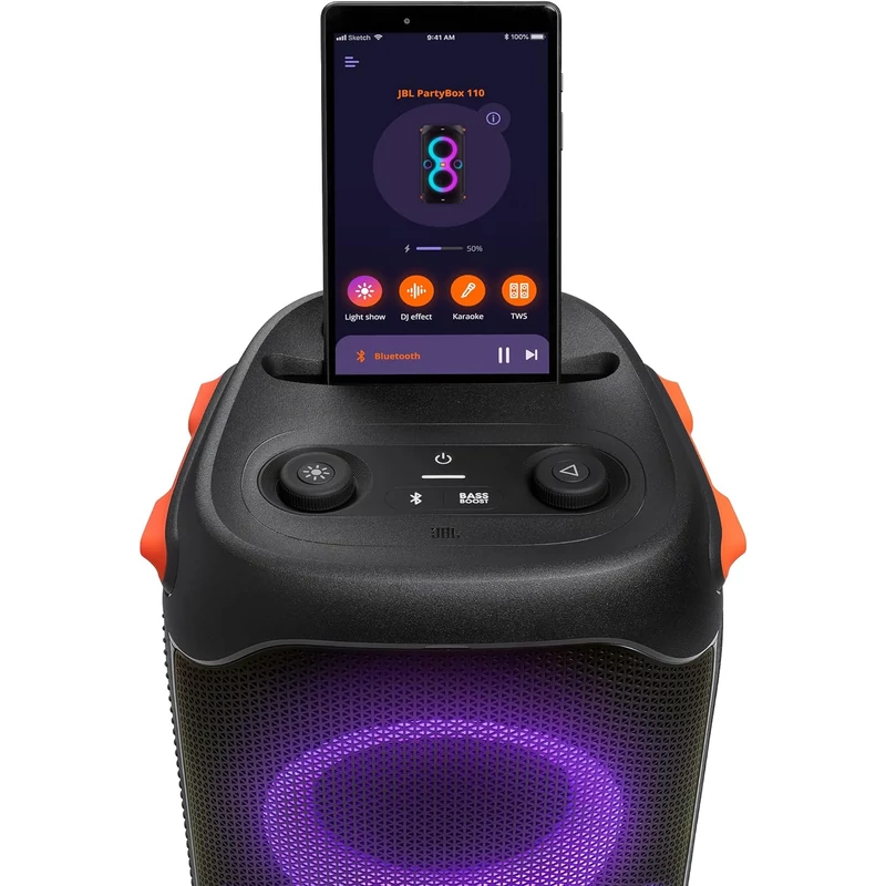 JBL Partybox 110 Aktív Bluetooth hangfal