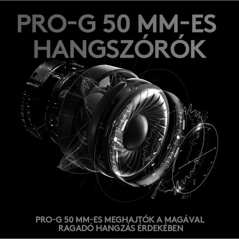 Logitech G Pro X SE (2. generációs) 7.1 gaming headset - Fekete (981-001470)