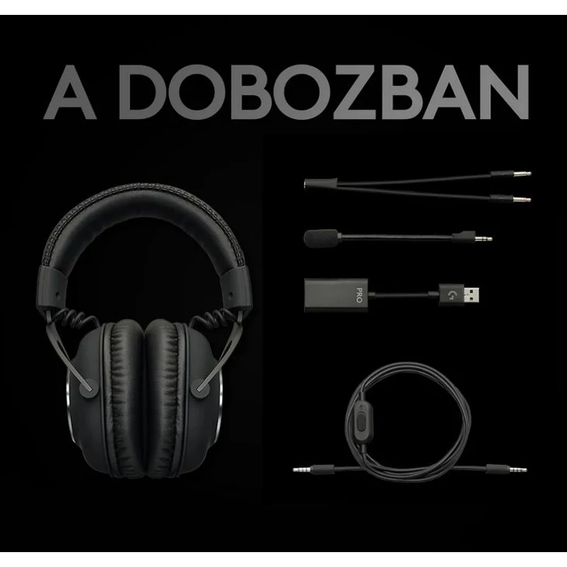 Logitech G Pro X SE (2. generációs) 7.1 gaming headset - Fekete (981-001470)