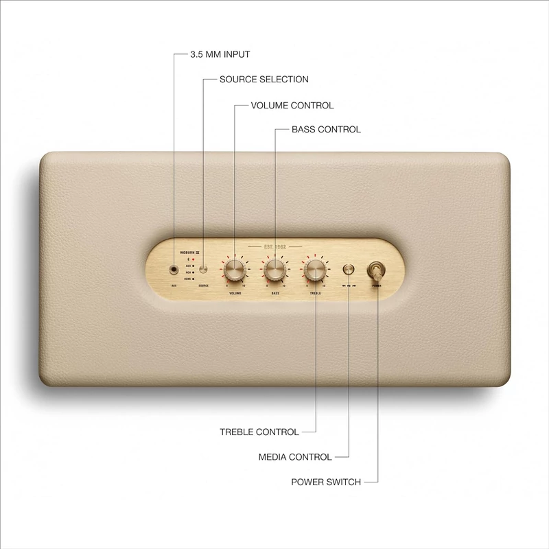 Marshall Acton III hangfal - Cream