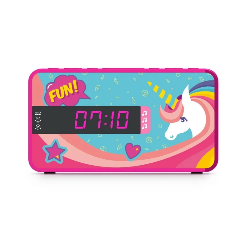 Nacon Kids Unicorn Dual Ébresztőóra cserélhető előlappal