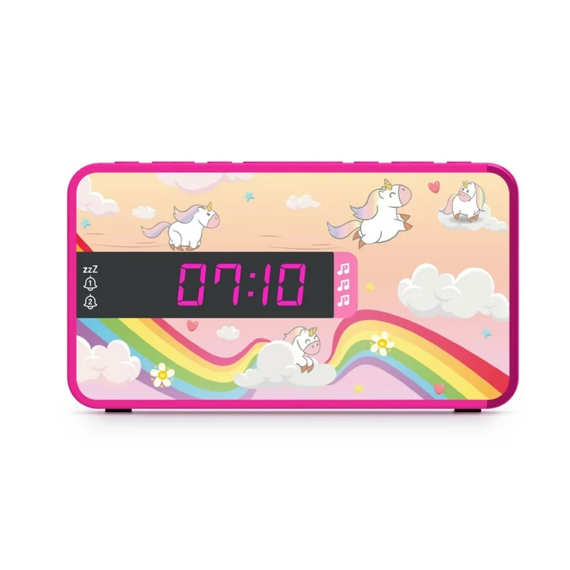 Nacon Kids Unicorn Dual Ébresztőóra cserélhető előlappal
