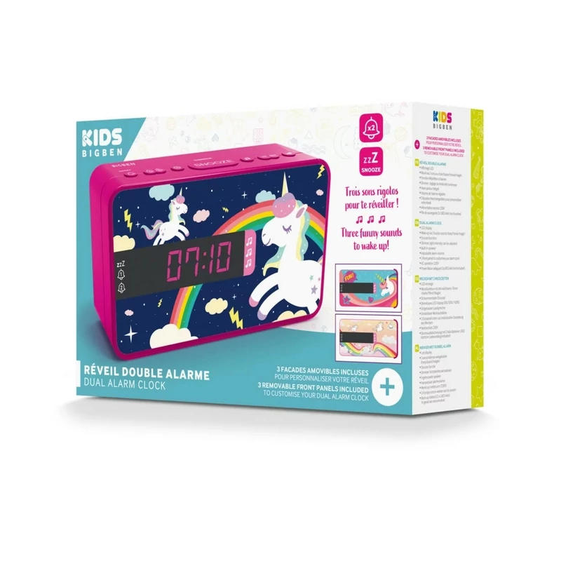 Nacon Kids Unicorn Dual Ébresztőóra cserélhető előlappal