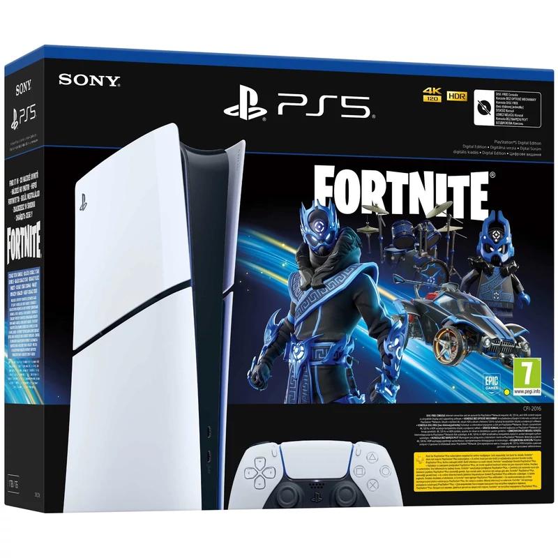 PlayStation 5 Digital Edition (Slim) Fortnite Cobalt Star csomag