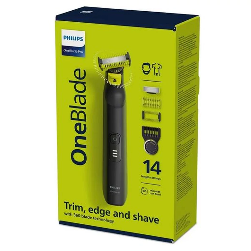 Philips QP6541/15 OneBlade Pro 360 hibrid borotva - Fekete