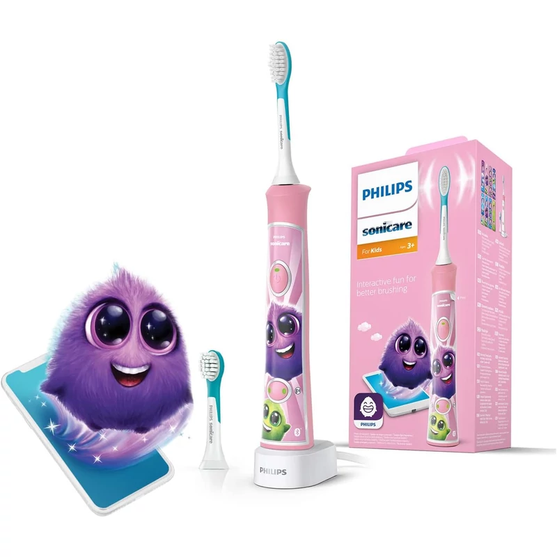 Philips HX6352/42 Sonicare For Kids Ages 3+ elektromos fogkefe - Rózsaszín