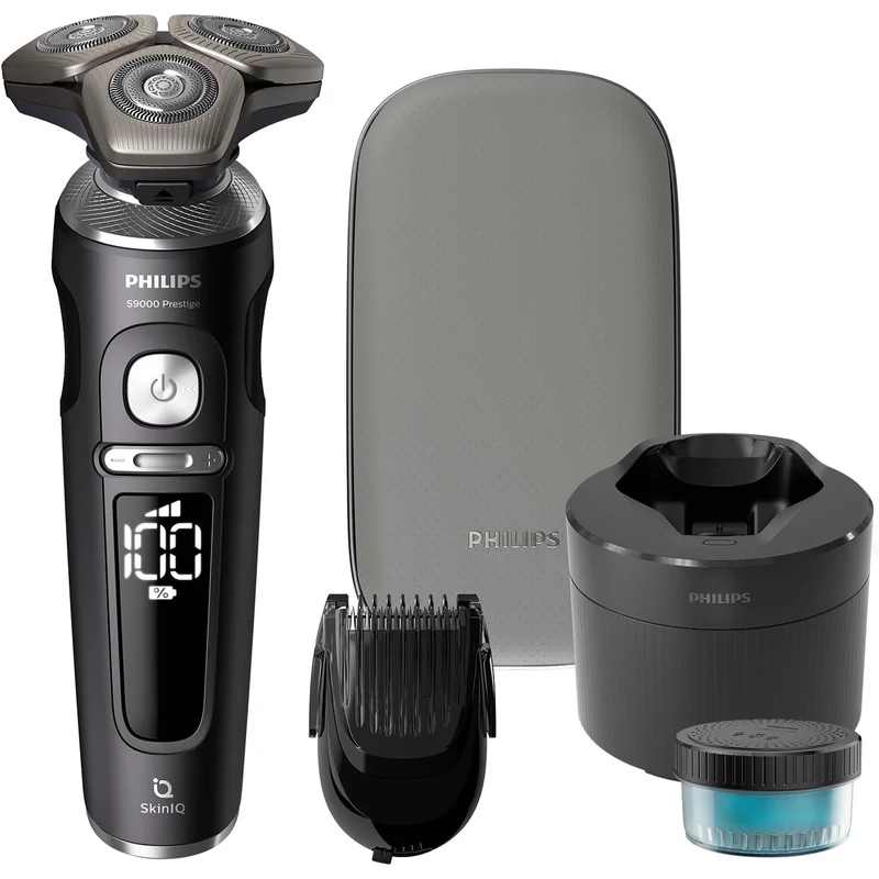 Philips SP9840/31 Series 9000 Prestige elektromos borotva - Fekete/Szürke