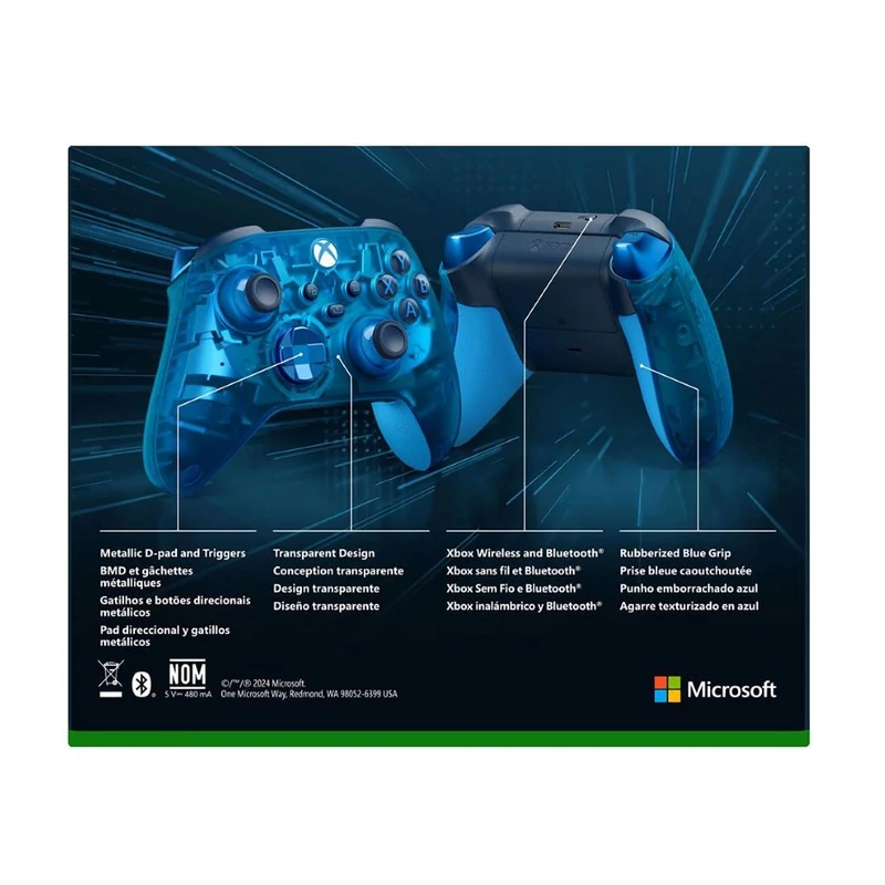 Xbox Wireless Controller (Sky Chiper) (QAU-00151)