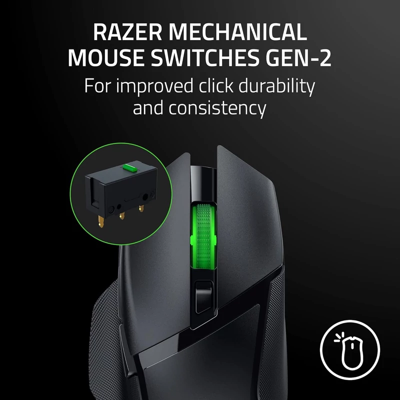 Razer Basilisk V3 X HyperSpeed Wireless Gaming egér (RZ01-04870100-R3G1)