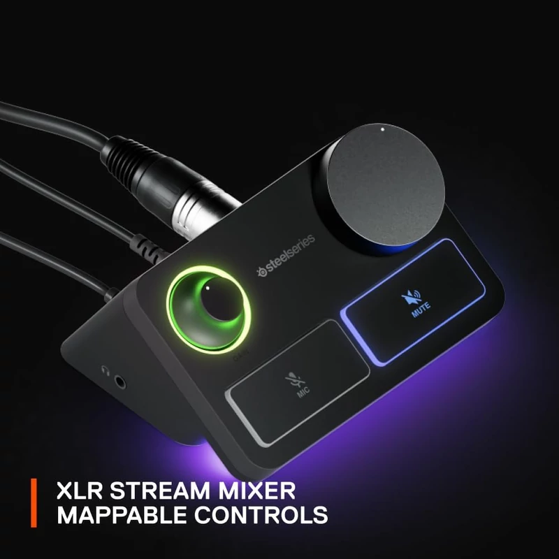 SteelSeries Alias Pro Kit XLR mikrofon + Stream Mixer - Fekete (61597)