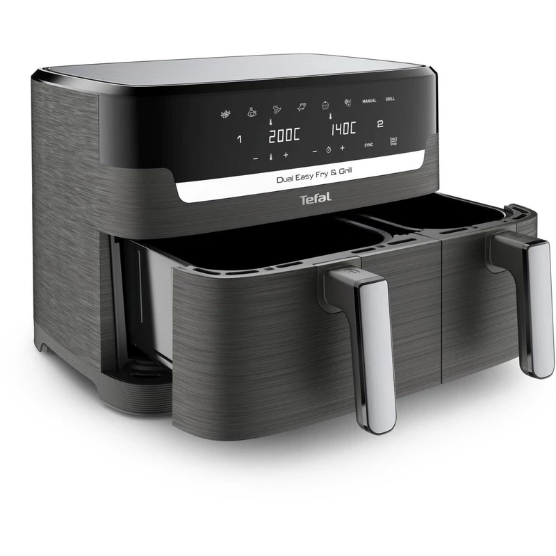 Tefal Easy Fry&Grill Forrólevegős sütő - Fekete (EY905B10)