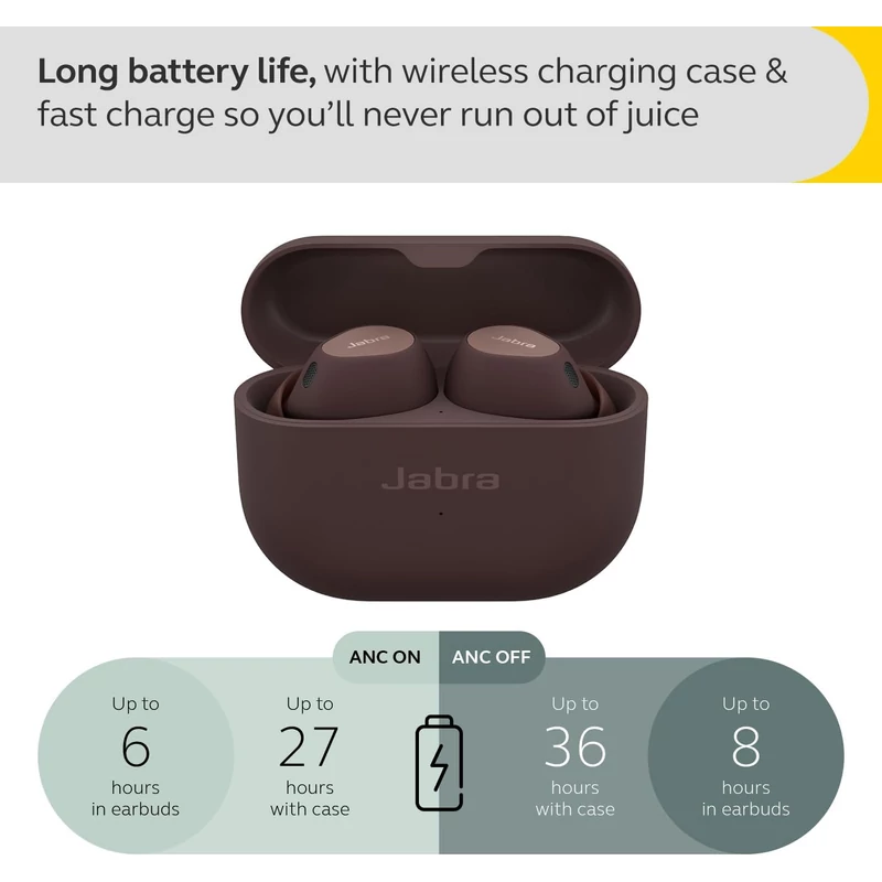 Jabra Elite 10 Bluetooth fülhallgató - Barna (100-99280702-98)