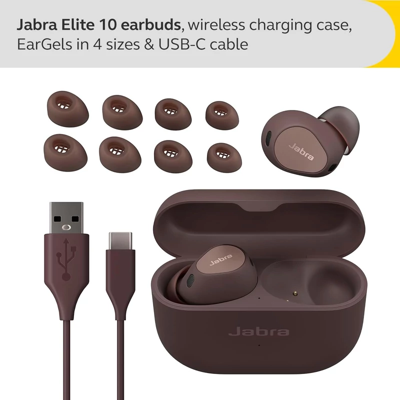 Jabra Elite 10 Bluetooth fülhallgató - Barna (100-99280702-98)