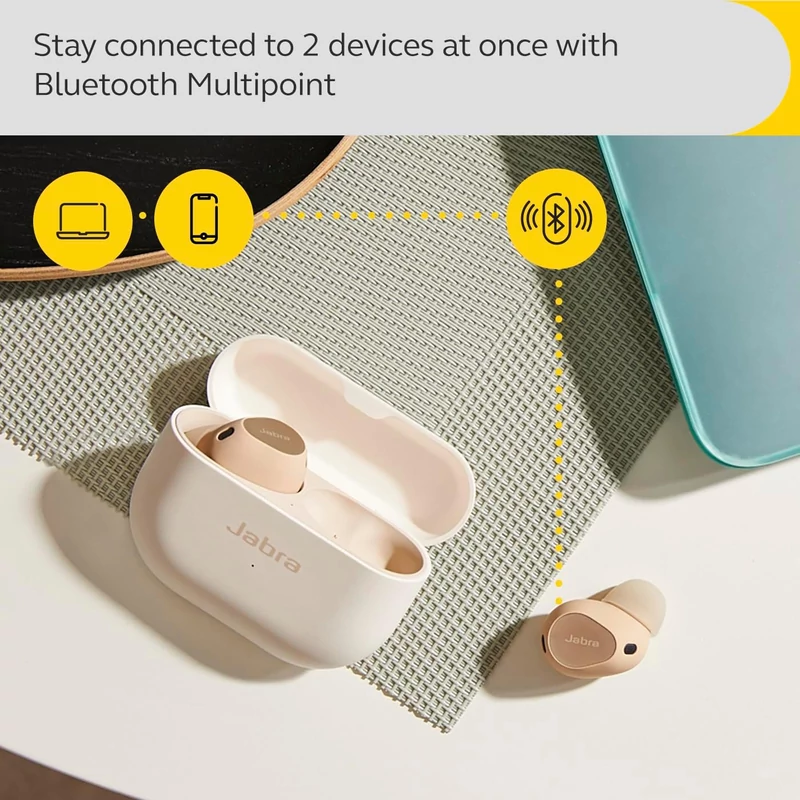 Jabra Elite 10 Bluetooth fülhallgató - Krém (100-99280701-98)