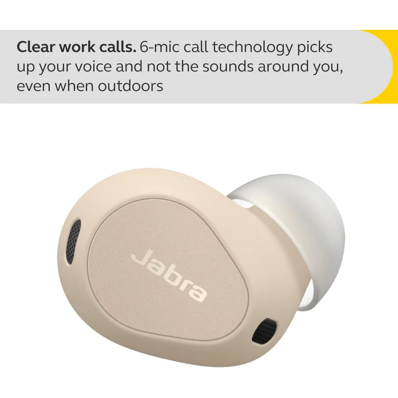 Jabra Elite 10 Bluetooth fülhallgató - Krém (100-99280701-98)
