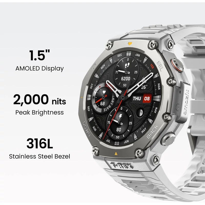 Amazfit T-Rex 3 okosóra - Haze Gray (W2322GL6N)