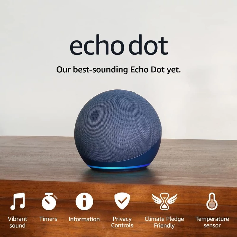 Amazon Echo Dot 5 Okoshangszóró - Kék (B09B8RF4PY)