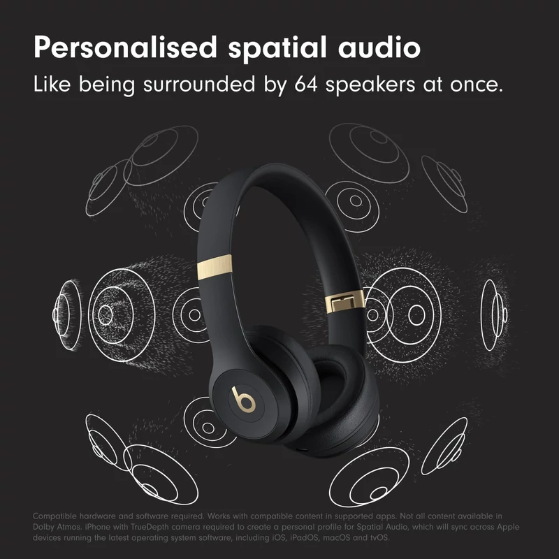 Beats Solo 4 vezeték nélküli fejhallgató - Fekete / Arany