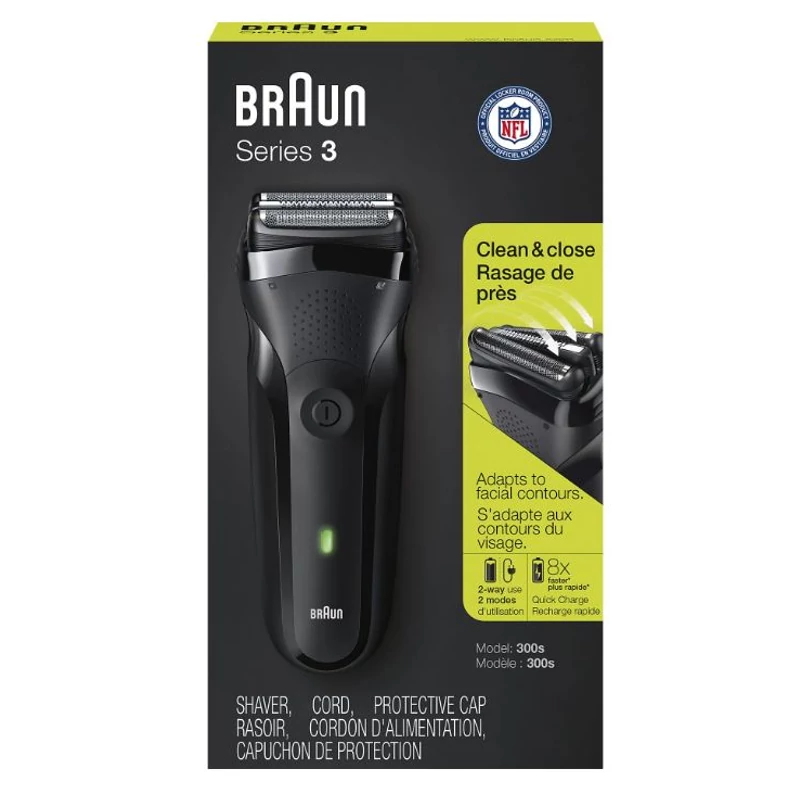 Braun Series 3 300S borotva - Fekete