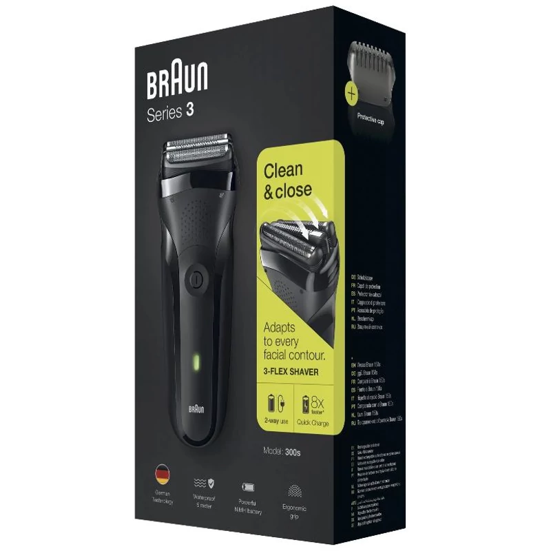 Braun Series 3 300S borotva - Fekete