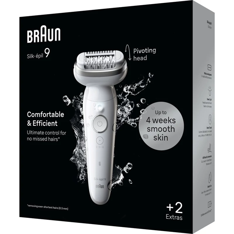 Braun Silk-épil 9 9-011 Epilátor - Fehér/Ezüst (SES9011)