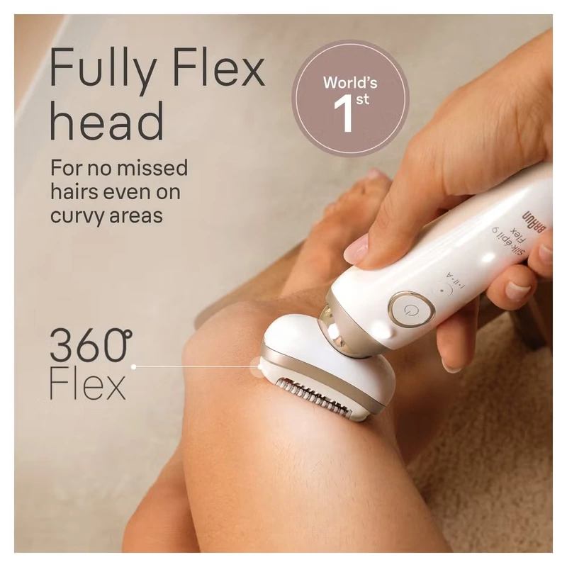 Braun Silk-épil 9 Flex 9-041 3D Epilátor - Fehér/Arany (SE9F9041)