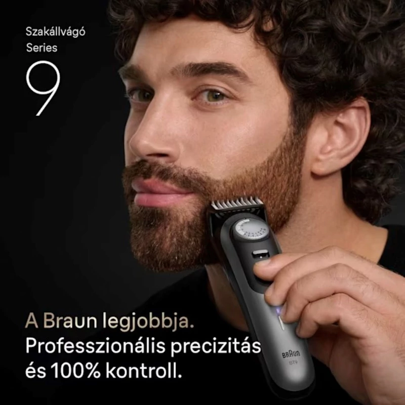 Braun BT9520 Series 9 professzionális szakállvágó - Fekete/Szürke