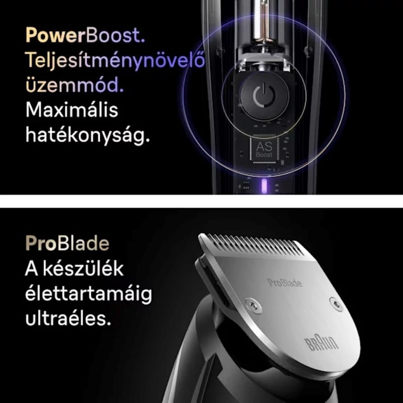 Braun BT9520 Series 9 professzionális szakállvágó - Fekete/Szürke