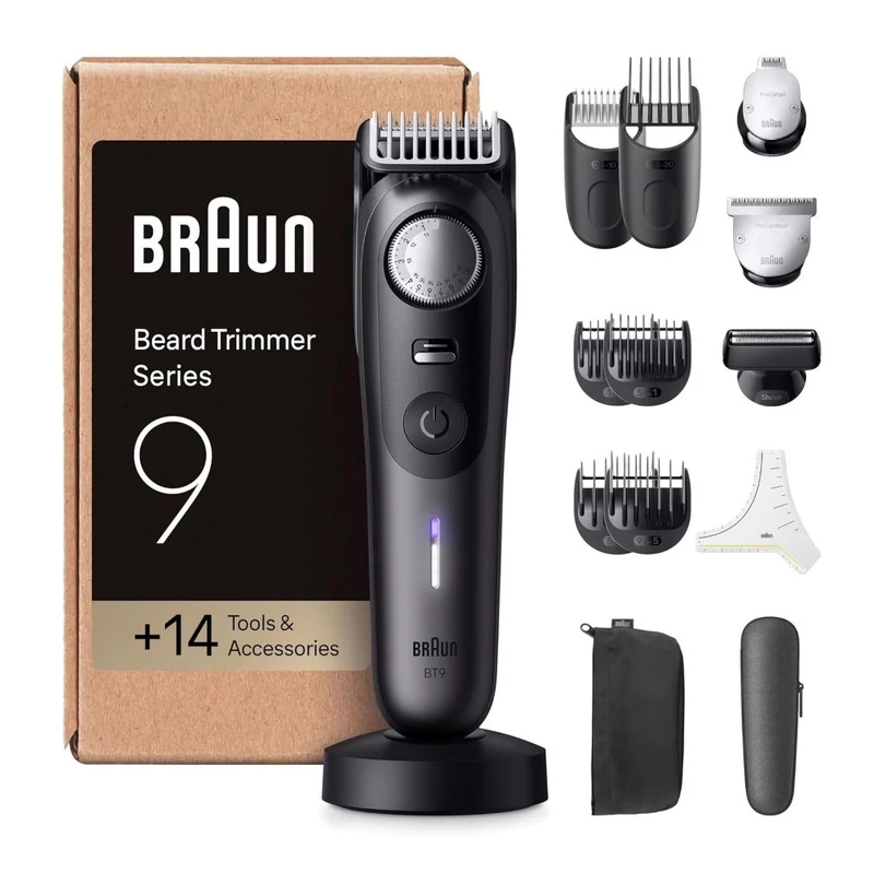 Braun BT9565 Series 9 professzionális szakállvágó - Fekete/Titán