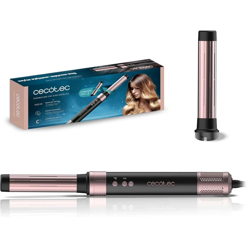 Cecotec Bamba CermicCare 2in1 AirGlam Black