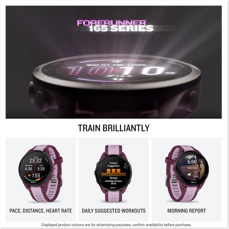 Garmin Forerunner 165 Music sportóra - Fehér (010-02863-31)