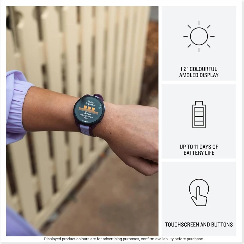 Garmin Forerunner 165 Music sportóra - Fehér (010-02863-31)