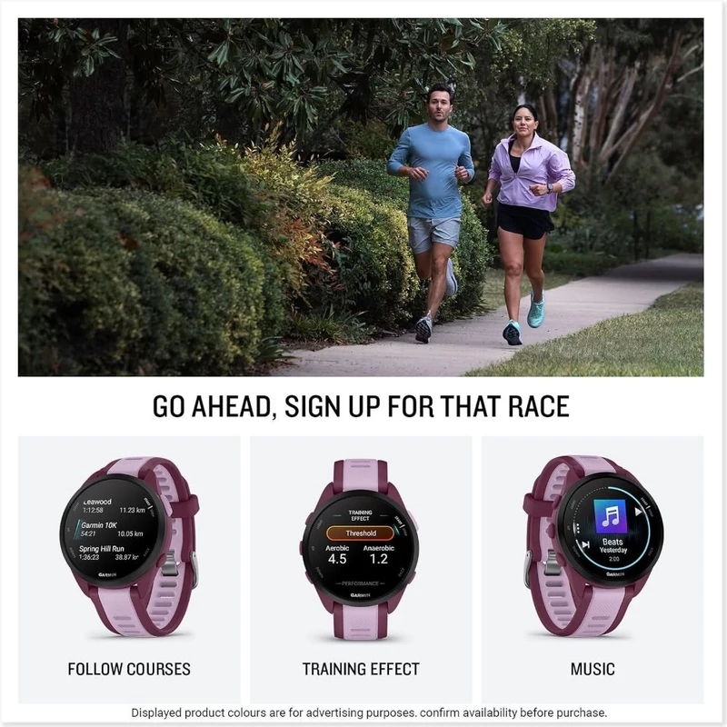 Garmin Forerunner 165 Music sportóra - Fehér (010-02863-31)