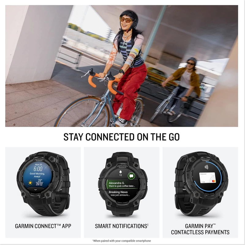 Garmin Instinct 3 AMOLED okosóra 45mm - fekete (010-02936-00)