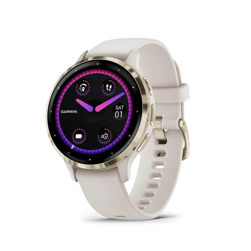 Garmin Venu 3S okosóra - Elefántcsont / Krémarany (010-02785-04)