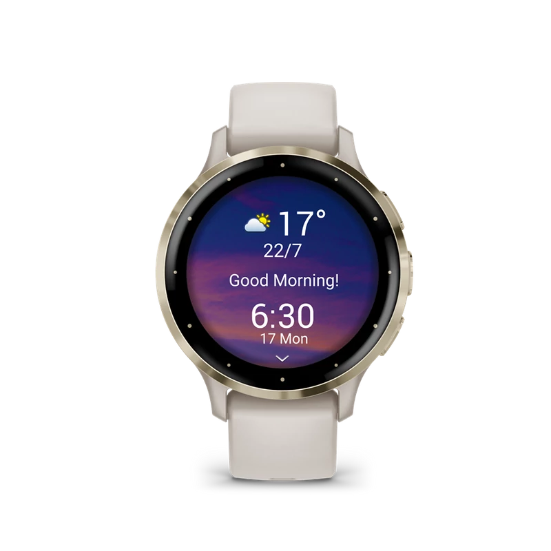 Garmin Venu 3S okosóra - Elefántcsont / Krémarany (010-02785-04)