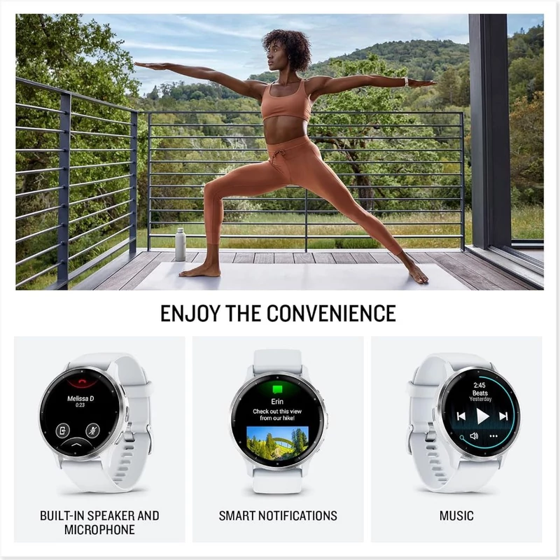 Garmin Venu 3 okosóra - Fehér/Ezüst (010-02784-00)