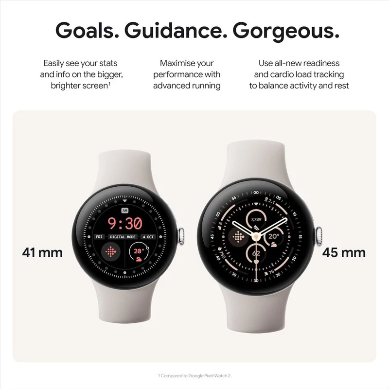 Google Pixel Watch 3 okosóra 45mm - Fekete (GGE4J)
