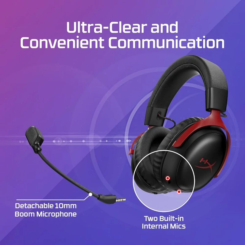 HyperX Cloud III S Wireless gaming headset - Fehér (AX6G1AA)
