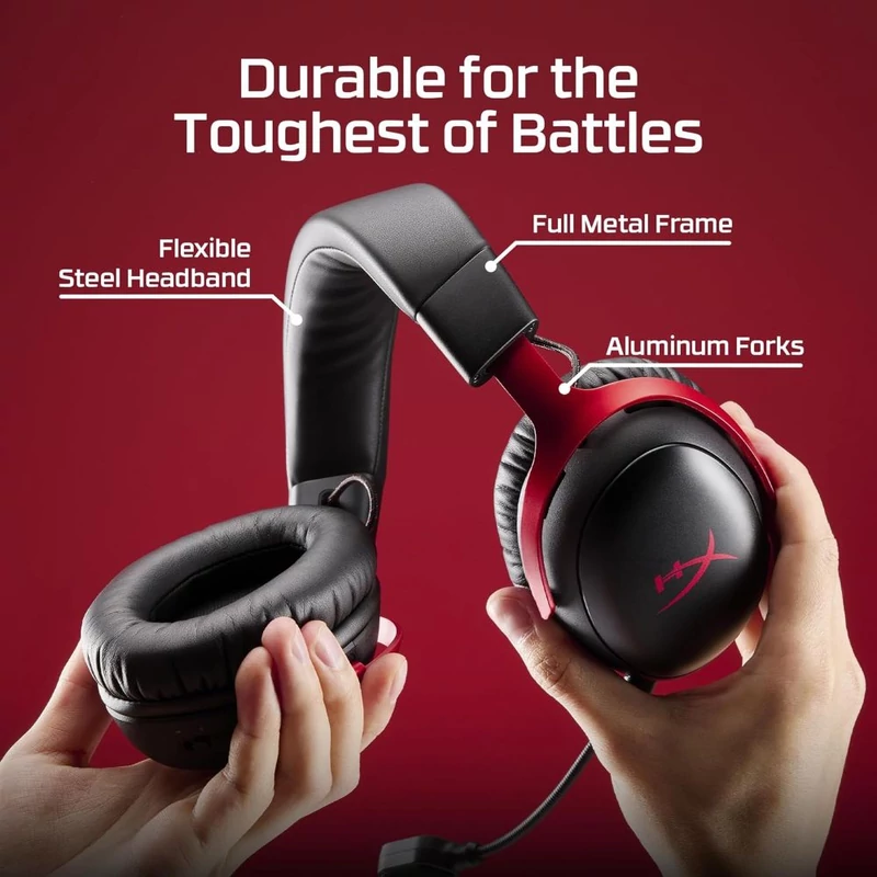 HyperX Cloud III S Wireless gaming headset - Fehér (AX6G1AA)