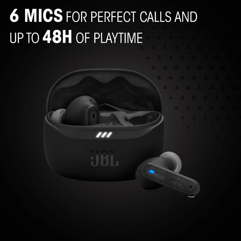 JBL Tune Beam 2 True Wireless fülhallgató - Fekete (JBLTBEAM2BLK)