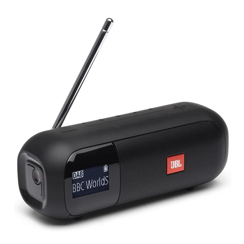 JBL Tuner 2 hordozható Bluetooth hangszóró rádióval - Fekete (JBLTUNER2BLK)